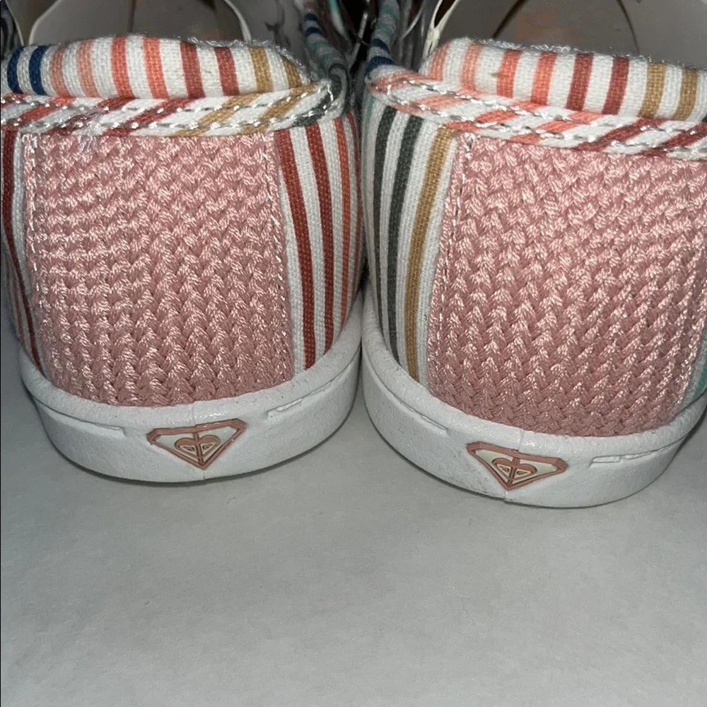Roxy Kids Striped Slip-On shoes - Pink, Blue, Brown